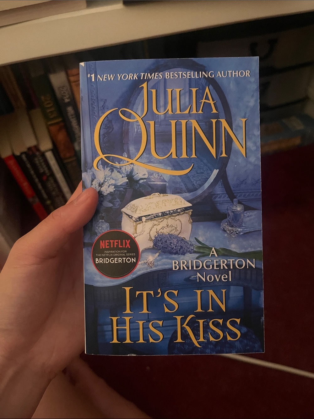 Julia Quinn "It's In His Kiss" Paperback - Blue Cover
